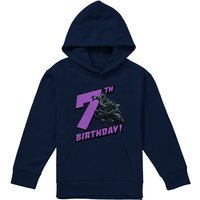 Marvel Black Panther Birthday 7 Youth Kids Pull-Over Hoodie, Navy | Size: 5-6 Years