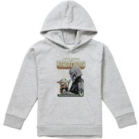 Disney Star Wars Grogo Legend Continues Youth Kids Pull-Over Hoodie, Athletic Heather in Grey | Size: 7-8 Years