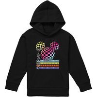 Disney Digital Gradient Head Youth Kids Pull-Over Hoodie, Black | Size: 7-8 Years