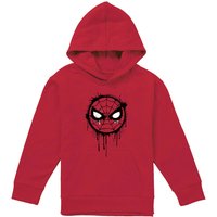 Marvel Graff Parker Spiderman Youth Kids Pull-Over Hoodie, Red | Size: 7-8 Years