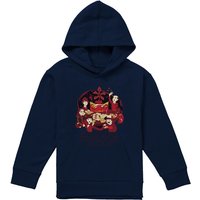 Stranger Things Board Game Youth Kids Pull-Over Hoodie, Navy | Size: 9-11 Years