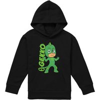 Hasbro PJ Masks Gekko Youth Kids Pull-Over Hoodie, Black | Size: 9-11 Years