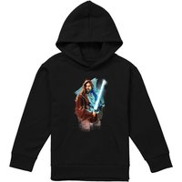 Disney Obiwan Kenobi Kenobi Painted Youth Kids Pull-Over Hoodie, Black | Size: 9-11 Years