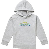 Disney Encanto Logo Youth Kids Pull-Over Hoodie, Athletic Heather in Grey | Size: 7-8 Years