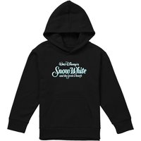 Snow White And The Seven Dwarfs Logo Youth Kids Pull-Over Hoodie, Black | Size: 9-11 Years