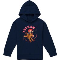 Disney Jessie Heeyaw Bullseye Youth Kids Pull-Over Hoodie, Navy | Size: 7-8 Years