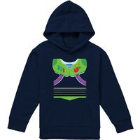 Disney Toy Story Buzz Lightyear Costume Youth Kids Pull-Over Hoodie, Navy | Size: 5-6 Years
