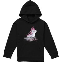 Disney Frozen Bruni The Fire Spirit Is Bringin' The Heat Youth Kids Pull-Over Hoodie, Black | Size: 9-11 Years