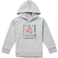 Pizza Planet Aliens Pull Over Hoodie Athletic Heather