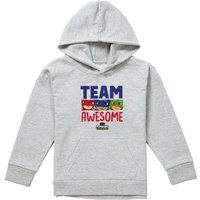 Hasbro PJ Masks Team Awesome Youth Kids Pull-Over Hoodie, Athletic Heather in Grey | Size: 7-8 Years