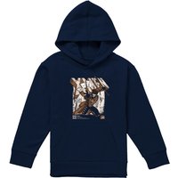 Marvel X-Men Gambit Info Youth Kids Pull-Over Hoodie, Navy | Size: 12-13 Years