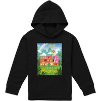 Disney Encanto Magic Awaits You...Casa De Los Madrigal Poster Youth Kids Pull-Over Hoodie, Black | Size: 7-8 Years
