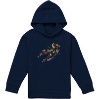 Disney Hocus Pocus Sanderson Sisters Tonight We Fly Youth Kids Pull-Over Hoodie, Navy | Size: 12-13 Years