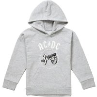 AC/DC ACDC About To Rock Cannon Youth Kids Pull-Over Hoodie, Athletic Heather in Grey | Size: 9-11 Years