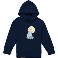 Disney Cinderella New Year'S Eve, Here Till Midnight Youth Kids Pull-Over Hoodie, Navy | Size: 5-6 Years