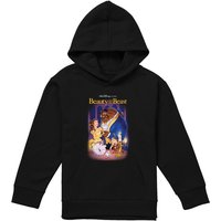 Disney Beauty & The Beast Belle Beast Cover Youth Kids Pull-Over Hoodie, Black | Size: 12-13 Years