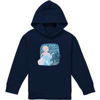Disney Frozen Elsa Own Your Destiny Youth Kids Pull-Over Hoodie, Navy | Size: 5-6 Years
