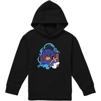 Disney Aladdin & The Magic Lamp At The Cave Of Wonders Youth Kids Pull-Over Hoodie, Black | Size: 5-6 Years