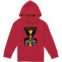 Marvel X-Men Wolverine Action Youth Kids Pull-Over Hoodie, Red | Size: 5-6 Years