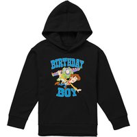 Disney Toy Story Birthday Boy Woody & Buzz Youth Kids Pull-Over Hoodie, Black | Size: 9-11 Years