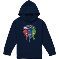 Hasbro PJ Masks Heroes Trio Youth Kids Pull-Over Hoodie, Navy | Size: 5-6 Years
