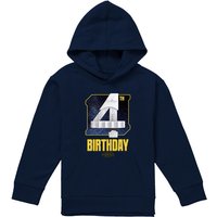 Disney Star Wars Stormtrooper 4Th Birthday Space Youth Kids Pull-Over Hoodie, Navy | Size: 12-13 Years