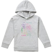 Marvel Guardians Of The Galaxy Groot Sketch Flowers Youth Kids Pull-Over Hoodie, Athletic Heather in Grey | Size: 5-6 Years