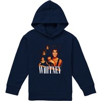 Whitney Houston Sing It Whitney Collage Youth Kids Pull-Over Hoodie, Navy | Size: 9-11 Years