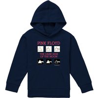 Pink Floyd Dark Side Of The Moon Superb Album Youth Kids Pull-Over Hoodie, Navy | Size: 12-13 Years