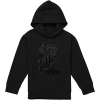 The Band Standing In A Row Youth Kids Pull-Over Hoodie, Black | Size: 7-8 Years