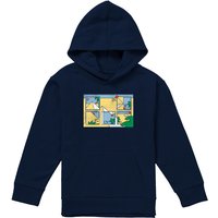 Pink Floyd Pyramids Youth Kids Pull-Over Hoodie, Navy | Size: 5-6 Years