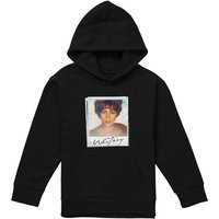 Whitney Houston Snapshot Youth Kids Pull-Over Hoodie, Black | Size: 7-8 Years