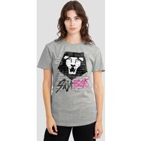 Kpop Demon Hunters Saja Graffiti Wall T Shirt Athletic Heather