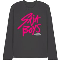 Kpop Demon Hunters Saja Logo Long Sleeve T Shirt Charcoal