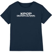 Kpop Demon Hunters Logo T Shirt Navy