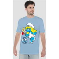 65Th Anniversary Smurfette T Shirt Light Blue