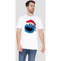 Cookie Monster Christmas Hat T Shirt