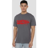 Bloodsport Blood Splatter T Shirt Charcoal