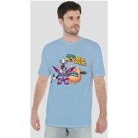Aaahh Real Monsters Oblina Ickis & Krumm T Shirt Light Blue