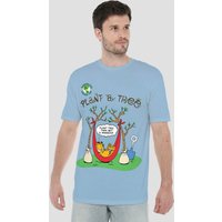 Plant Tree T Shirt Light Blue