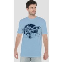 Retro Enterprise T Shirt Light Blue