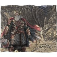 Lord of the Rings War of The Rohirrim Helm Hammerhand Silky Touch Super Soft Throw Blanket 152 X 127 cm in White