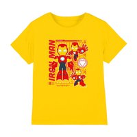 Marvel Boy's Iron Man & His Awesome Friends Iron Man Schematic T-Shirt in Yellow | Size: 5-6 Years