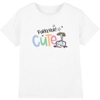 Disney Girl's Toy Story 4 Forky Forever Cute Kids T-Shirt in White | Size: 5-6 Years