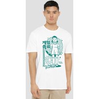 Squid Game - Season Three Red Light Green Light T-Shirt, White | Size: XL