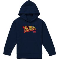 Marvel X-Men 97 Comic Logo Youth Kids Pull-Over Hoodie, Navy | Size: 5-6 Years
