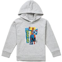 Marvel Friendly Neighborhood Spiderman Scrapbook Youth Kids Pull-Over Hoodie, Athletic Heather in Grey | Size: 9-11 Years