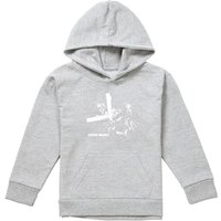 Disney Star Wars Anakin & Darth Vader Manga Lightsaber Fight Youth Kids Pull-Over Hoodie, Athletic Heather in Grey | Size: 12-13 Years