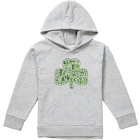 Disney Star Wars St Patrick'S Day Clover Icons Youth Kids Pull-Over Hoodie, Athletic Heather in Grey | Size: 12-13 Years