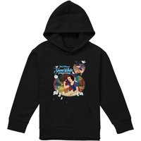 Snow White And The Seven Dwarfs Movie Stills Youth Kids Pull-Over Hoodie, Black | Size: 9-11 Years